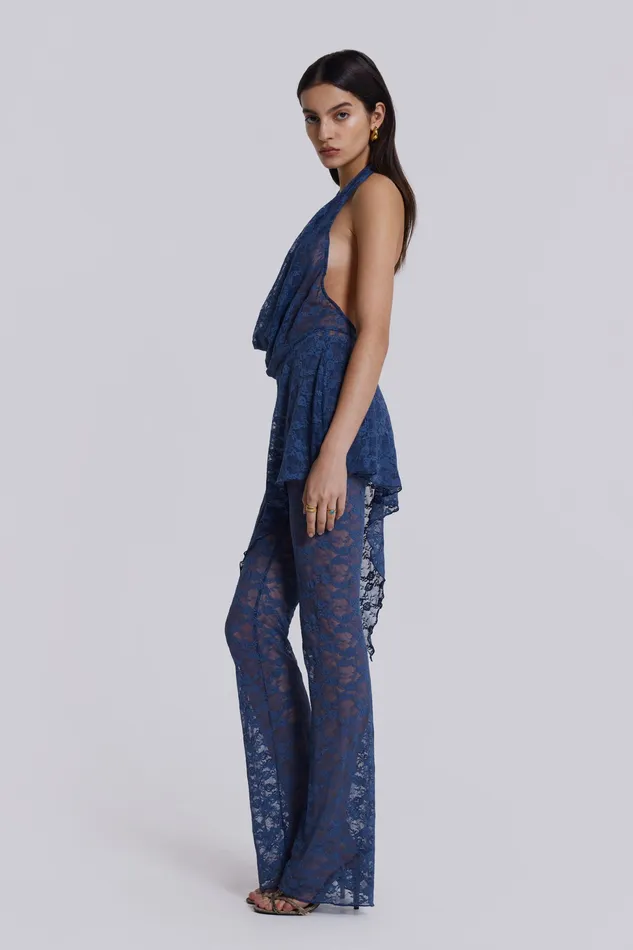 Dresses Women Jaded London Shop Blue Riva Lace Coord Set