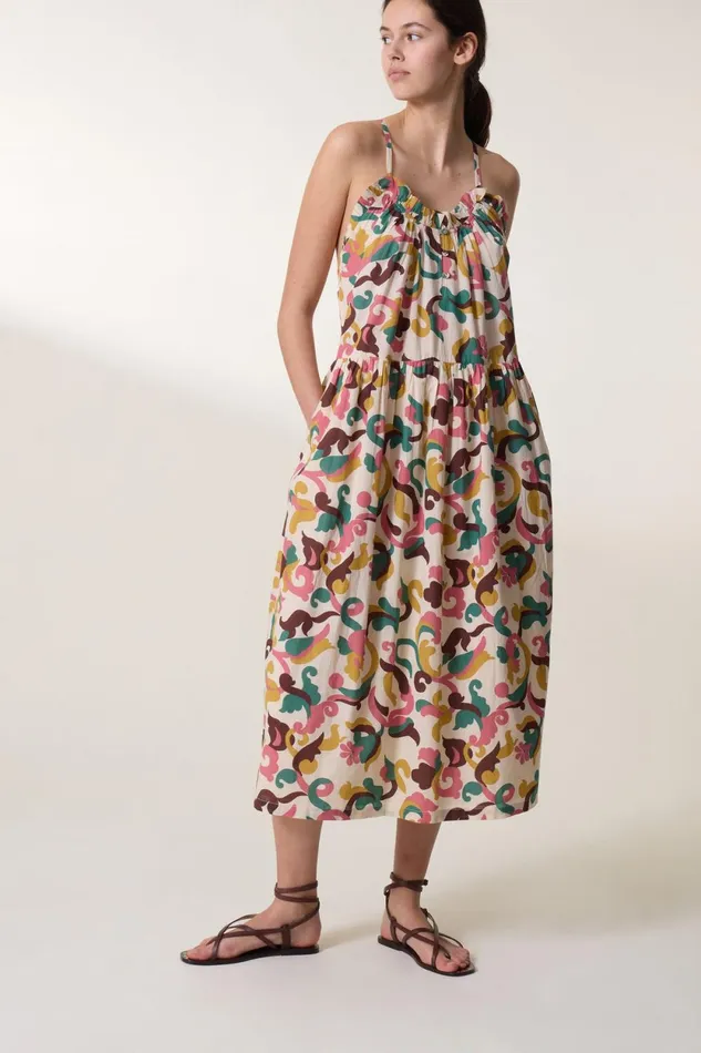 Dresses Women Leon and Harper Roar Patch Dress Vanilla