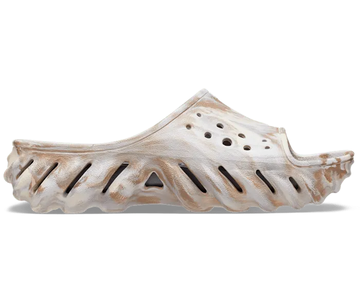 Echo Marbled Slide Bone Multi Men Crocs Slides