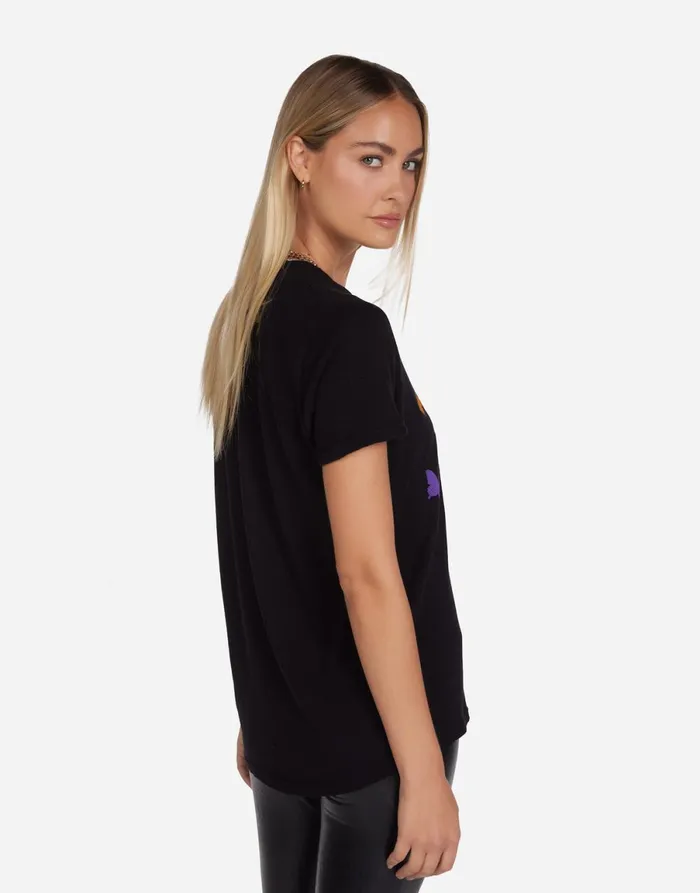 Edda Butterfly Eye Black Women039s Lauren Moshi Short Sleeve