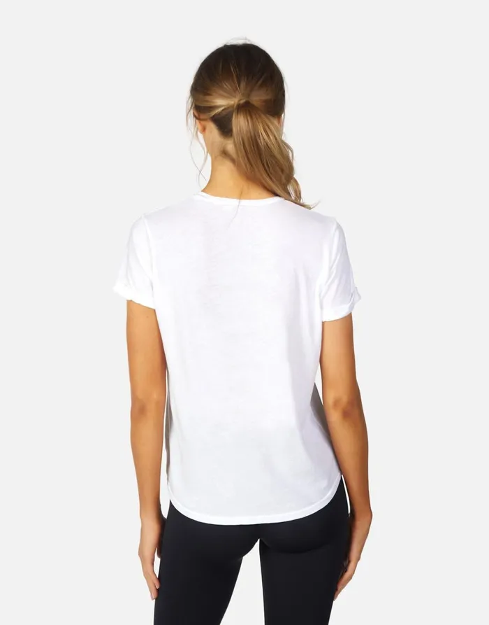 Edda Guns N039 Roses Cross White Women039s Lauren Moshi Short Sleeve