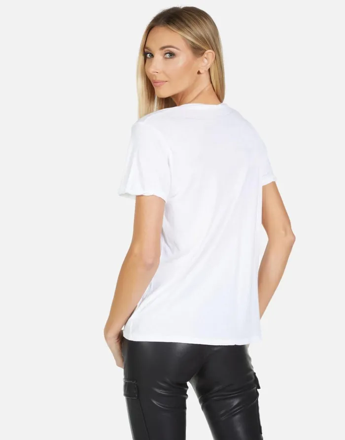Edda X Make Love Not War White Women039s Lauren Moshi Short Sleeve