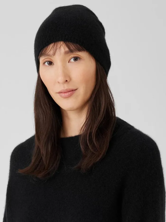 Eileen Fisher Accessories Cashmere Silk Bliss Hat Black 8211 Shop