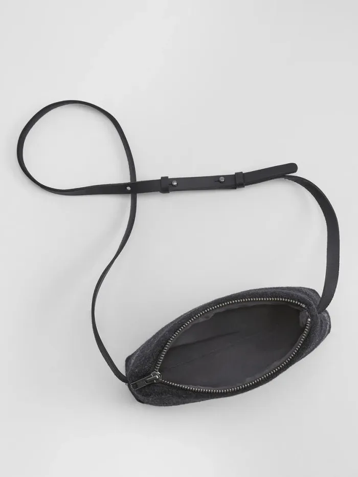 Eileen Fisher Accessories Waste No More Crossbody Bag Charcoal 8211 Shop