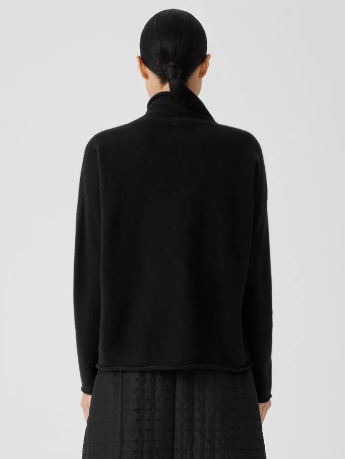 Eileen Fisher Extended Sizing 1X3X Italian Cashmere Turtleneck Top Black 8211 Shop