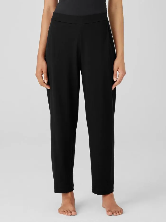 Eileen Fisher Extended Sizing 1X3X Organic Cotton Interlock Lantern Sleep Pant Black 8211 Shop