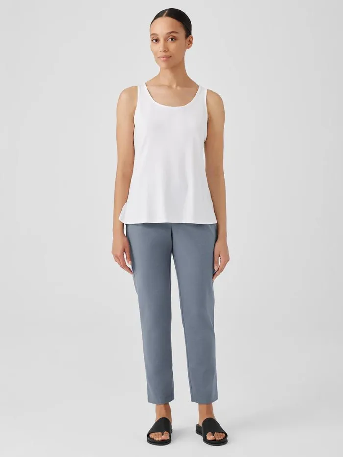 Eileen Fisher Extended Sizing 1X3X Stretch Jersey Knit Scoop Neck Tank White 8211 Shop