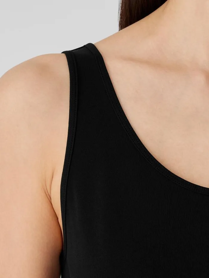Eileen Fisher Extended Sizing 1X3X Stretch Silk Jersey Scoop Neck Tank Black 8211 Shop