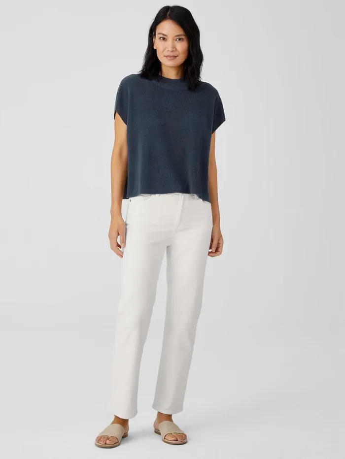 Eileen Fisher Extended Sizing 1X3X Undyed Organic Cotton Denim Straight Jean Undyed Natural 8211 Shop