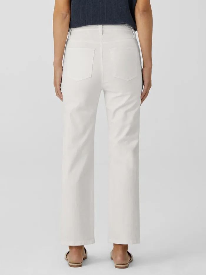 Eileen Fisher Extended Sizing 1X3X Undyed Organic Cotton Denim Straight Jean Undyed Natural 8211 Shop