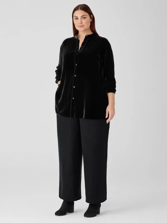 Eileen Fisher Pants Shorts and Jumpsuits Sandwashed Cupro WideLeg Pant Black 8211 Shop