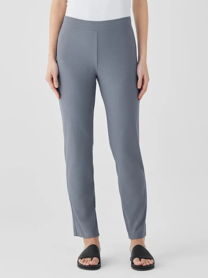 Eileen Fisher Pants Shorts and Jumpsuits Washable Stretch Crepe Pant Steel 8211 Shop
