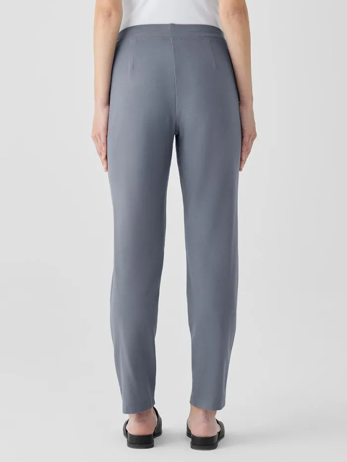 Eileen Fisher Pants Shorts and Jumpsuits Washable Stretch Crepe Pant Steel 8211 Shop