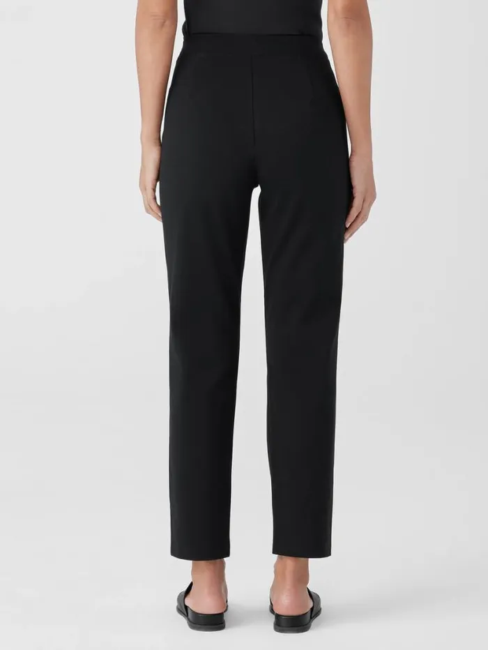 Eileen Fisher Petite Cotton Blend Ponte Slim Pant Black 8211 Shop