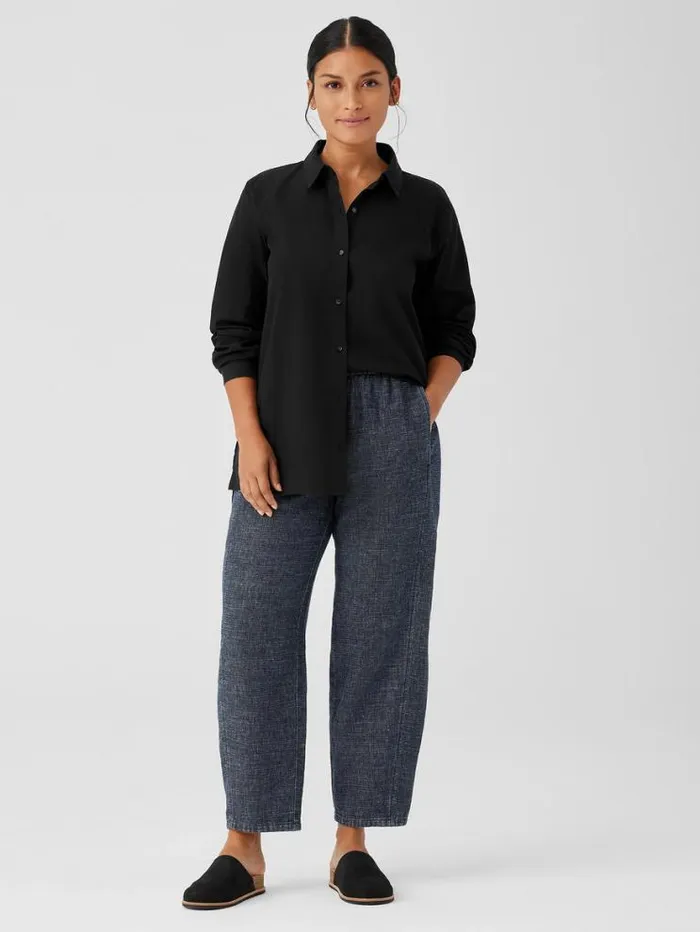 Eileen Fisher Petite Tweedy Hemp Cotton Lantern Pant Denim 8211 Shop
