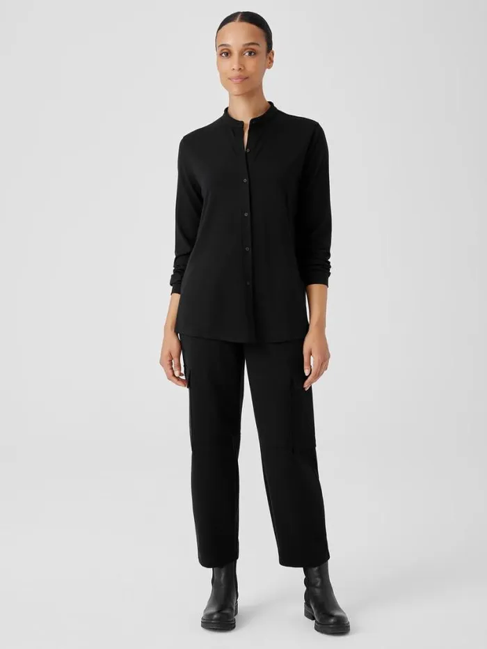 Eileen Fisher Petite Washable Flex Ponte Cargo Lantern Pant Black 8211 Shop