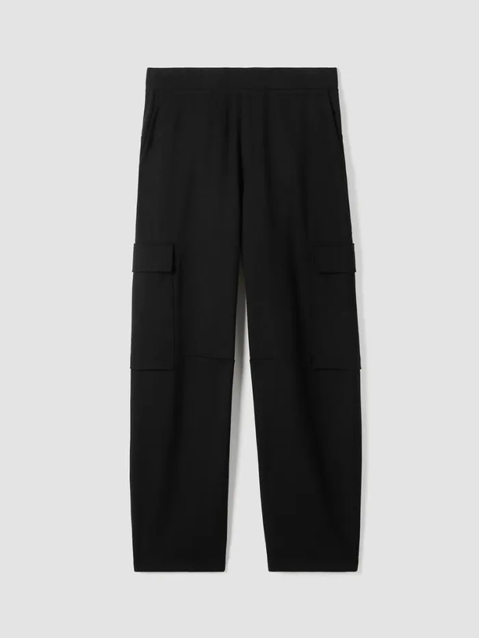 Eileen Fisher Petite Washable Flex Ponte Cargo Lantern Pant Black 8211 Shop