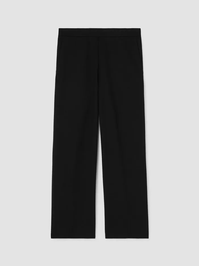Eileen Fisher Petite Washable Flex Ponte WideLeg Pant Black 8211 Shop
