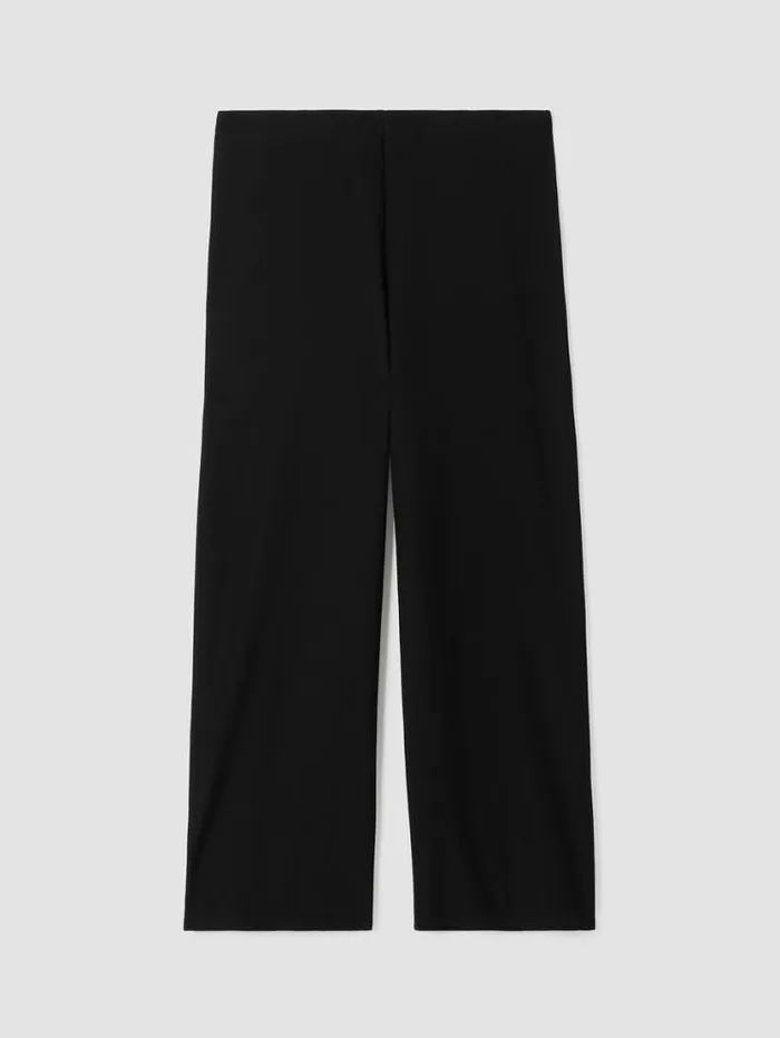 Eileen Fisher Petite Washable Stretch Crepe WideLeg Pant Black 8211 Shop