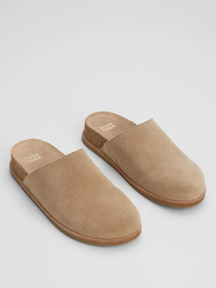 Eileen Fisher Shoes Bios Suede Mule Ecru 8211 Shop
