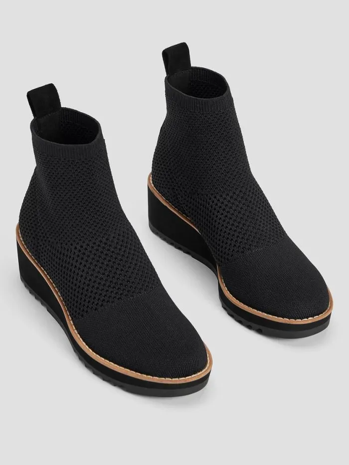 Eileen Fisher Shoes London Recycled Stretch Knit Bootie Black 8211 Shop