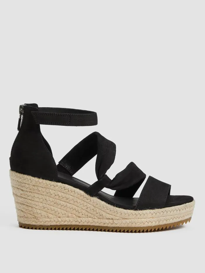 Eileen Fisher Shoes Wisp Tumbled Nubuck Espadrille Black 8211 Shop