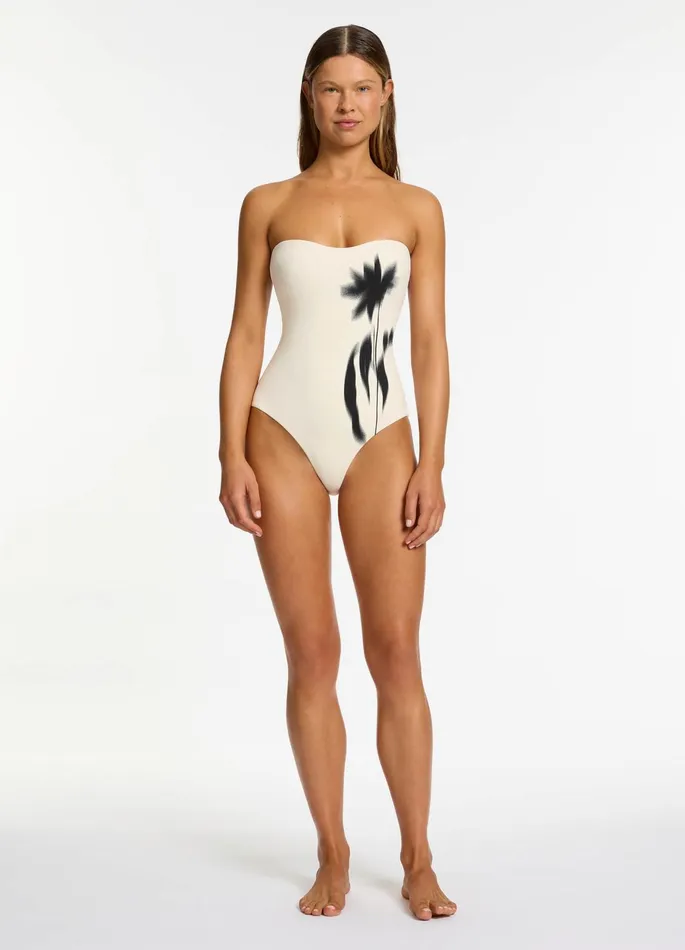 Elora Infinity Bandeau One Piece Cream Women JETS Australia Bandeau One Piece
