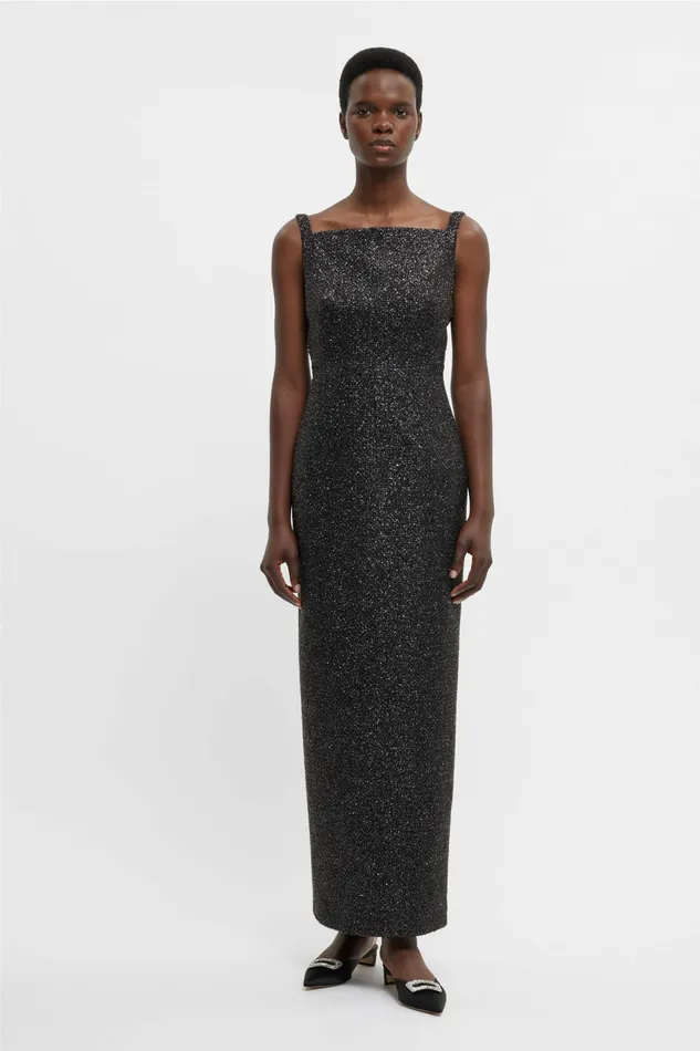 Emilia Wickstead Dresses Women Karolyn Dress In Black Disco Tweed