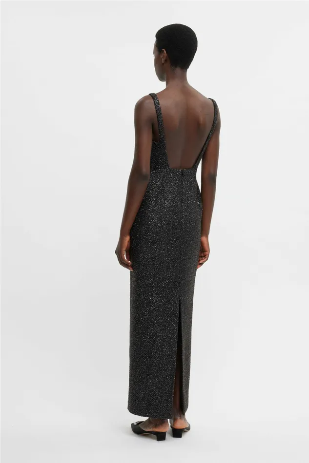 Emilia Wickstead Dresses Women Karolyn Dress In Black Disco Tweed Emilia Wickstead Dresses Women Karolyn Dress In Black Disco Tweed