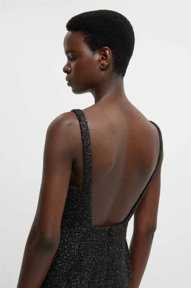 Emilia Wickstead Dresses Women Karolyn Dress In Black Disco Tweed Emilia Wickstead Dresses Women Karolyn Dress In Black Disco Tweed