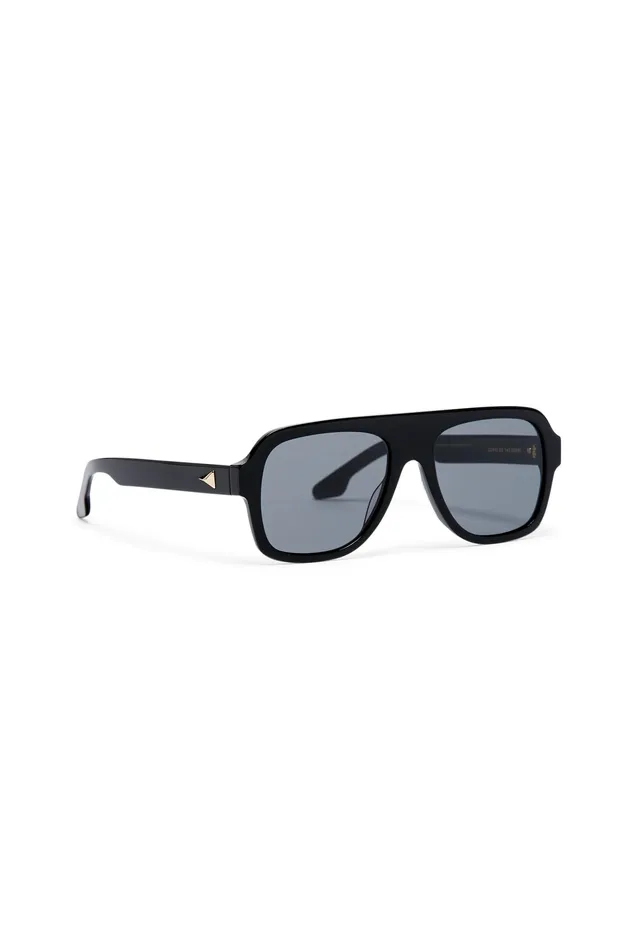 Eyewear Women Scanlan Theodore ST FLAT TOP AVIATOR SUNGLASSES BLACK Eyewear Women Scanlan Theodore ST FLAT TOP AVIATOR SUNGLASSES BLACK