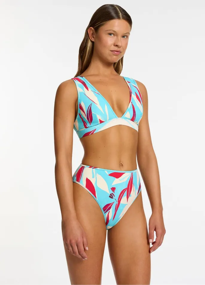 Fauna High Waist High Leg Bikini Bottom Dolce Women JETS Australia High Waist Bikini Bottoms