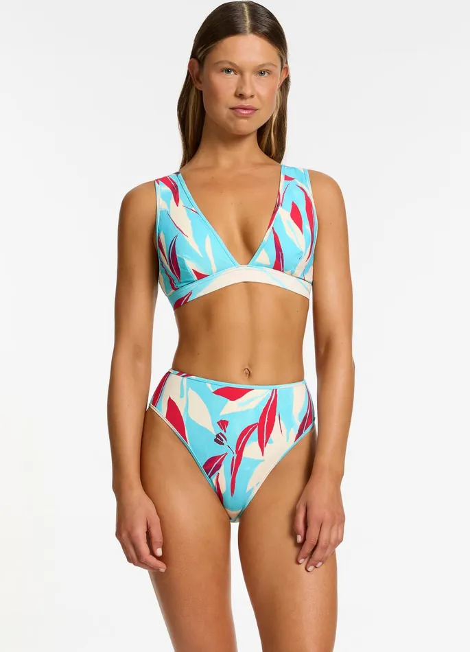 Fauna Plunge Bikini Top Dolce Women JETS Australia Tri Bikini Tops