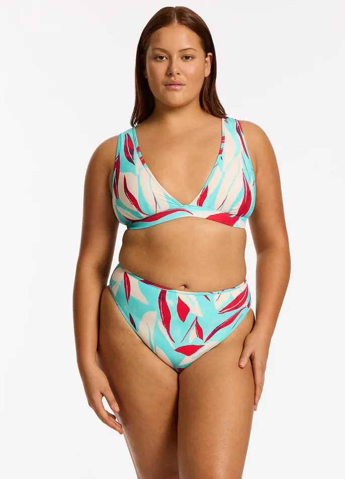 Fauna Plunge Bikini Top Dolce Women JETS Australia Tri Bikini Tops
