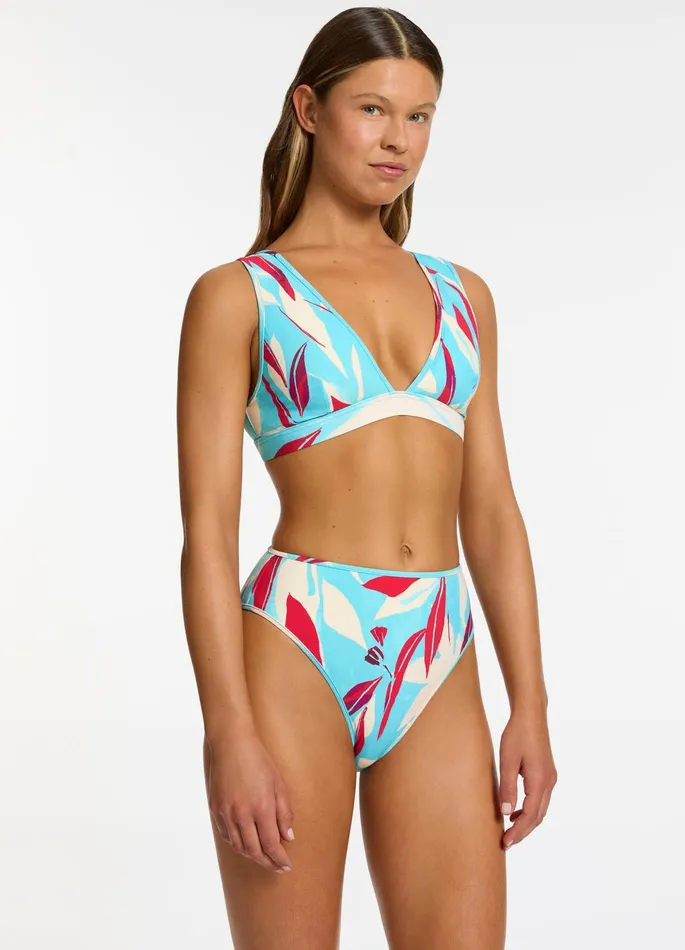 Fauna Plunge Bikini Top Dolce Women JETS Australia Tri Bikini Tops