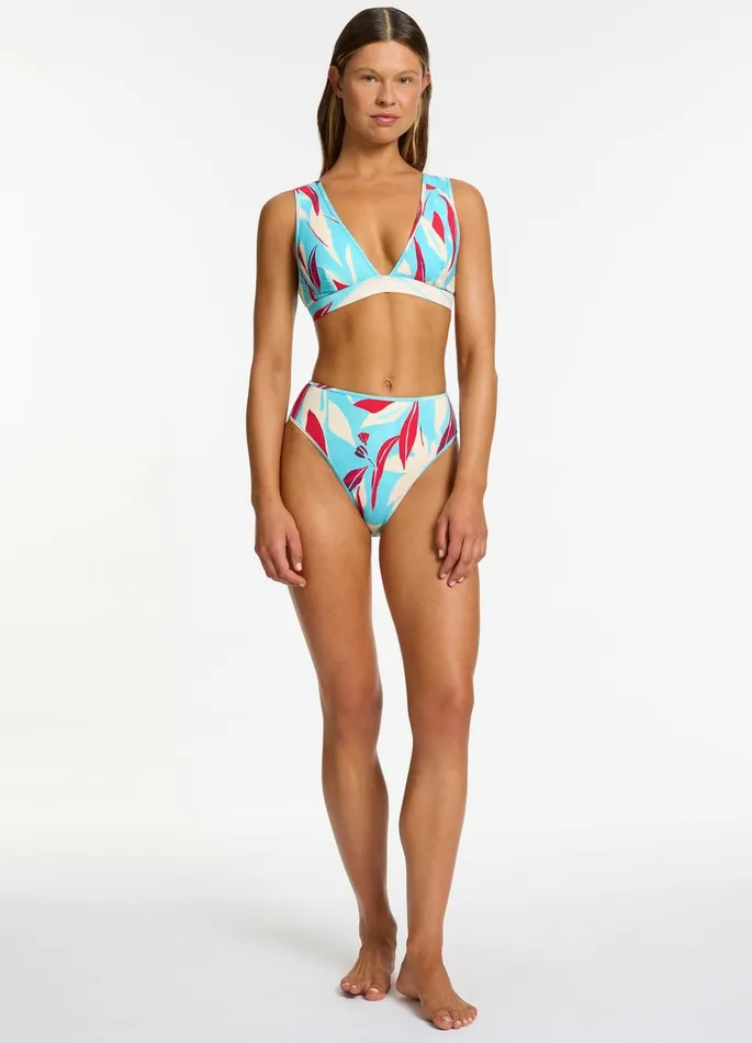 Fauna Plunge Bikini Top Dolce Women JETS Australia Tri Bikini Tops