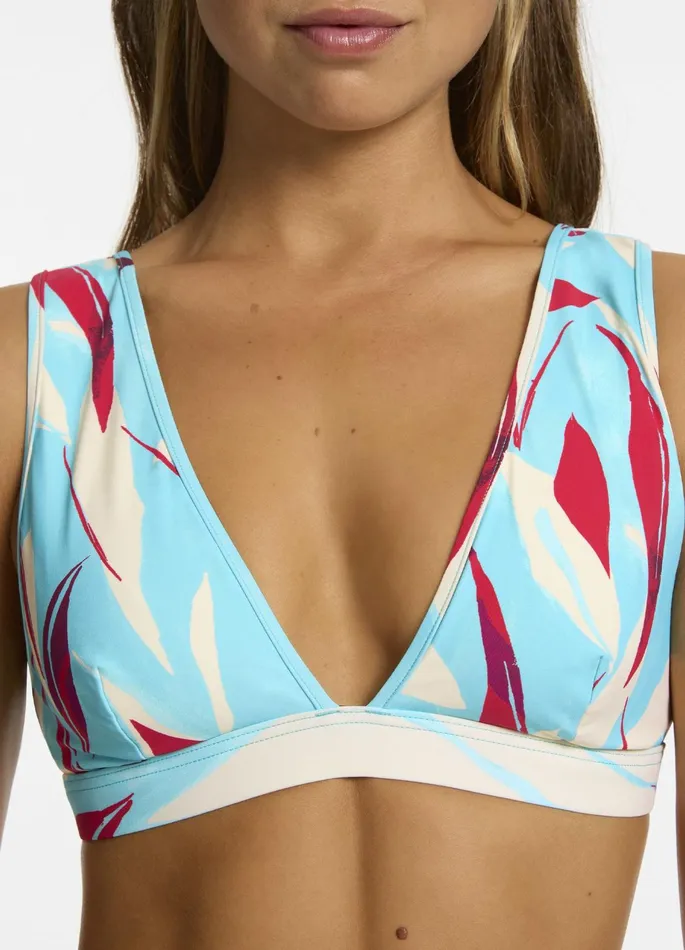 Fauna Plunge Bikini Top Dolce Women JETS Australia Tri Bikini Tops