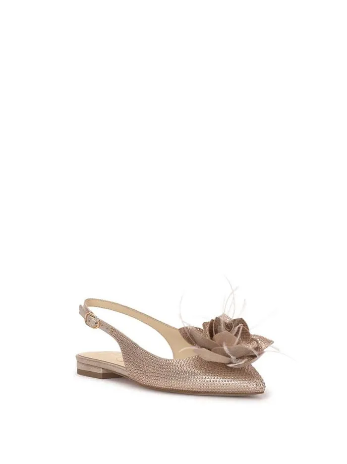 Flats Shoes Jessica Simpson Evito Sling Back Ballet Flat In Champagne