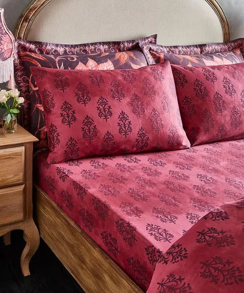 Floral Dcor Bohemian Bloom Matching Bedding Purple Joebrowns Homeware
