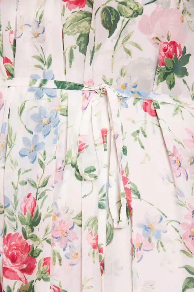 Floral Fantasy Chiffon OffShoulder Micro Mini Dress Multi Women Needle and Thread Dresses