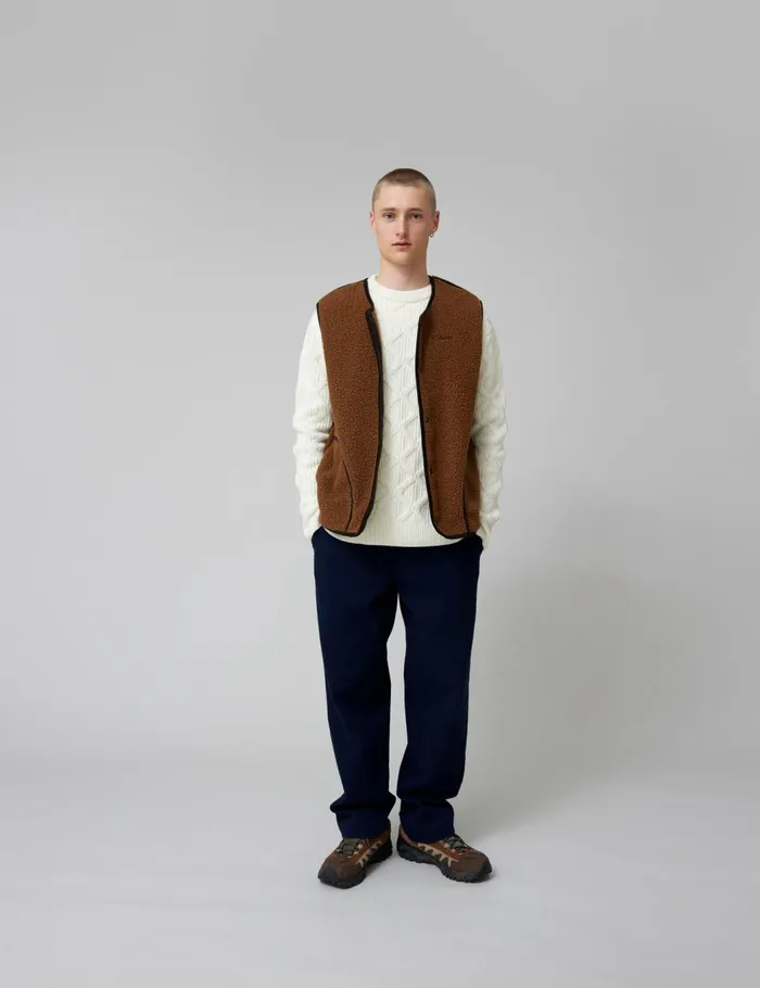 Fort Jackets TULIP SHERPA FLEECE VEST Brown 8211 Men Fort Jackets TULIP SHERPA FLEECE VEST Brown 8211 Men