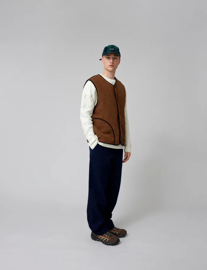 Fort Jackets TULIP SHERPA FLEECE VEST Brown 8211 Men Fort Jackets TULIP SHERPA FLEECE VEST Brown 8211 Men