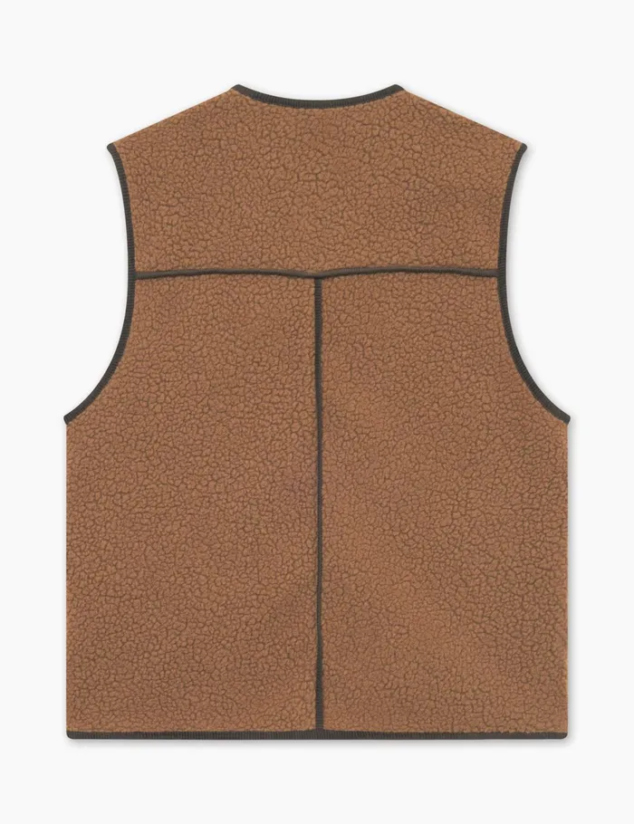 Fort Jackets TULIP SHERPA FLEECE VEST Brown 8211 Men Fort Jackets TULIP SHERPA FLEECE VEST Brown 8211 Men