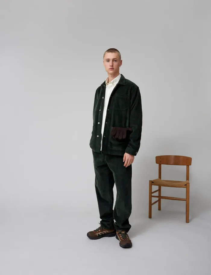 Fort Overshirts ROWAN OVERSHIRT Dark Moss Corduroy 8211 Men Fort Overshirts ROWAN OVERSHIRT Dark Moss Corduroy 8211 Men