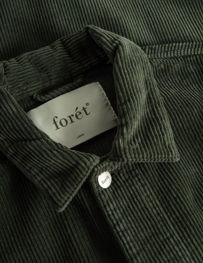 Fort Overshirts ROWAN OVERSHIRT Dark Moss Corduroy 8211 Men Fort Overshirts ROWAN OVERSHIRT Dark Moss Corduroy 8211 Men