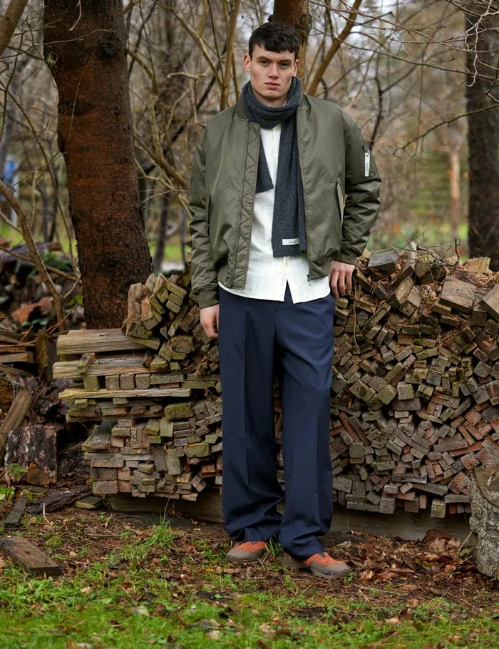 Fort Pants WRITER WOOL PANTS Navy 8211 Men Fort Pants WRITER WOOL PANTS Navy 8211 Men