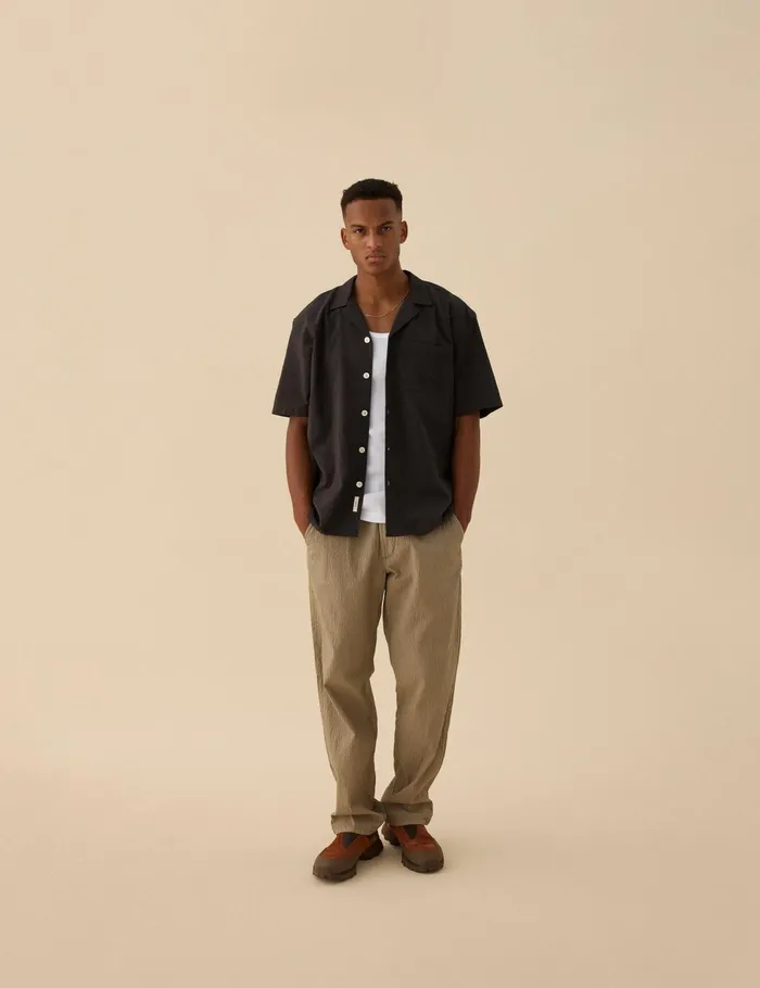 Fort Shirts HUSH SS SHIRT Washed Black 8211 Men
