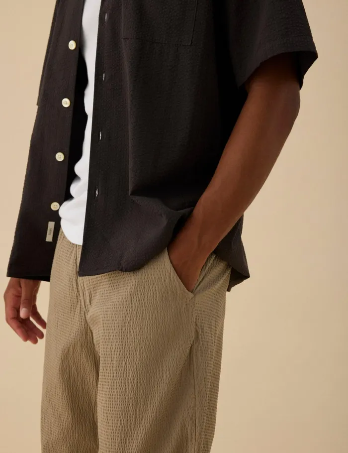 Fort Shirts HUSH SS SHIRT Washed Black 8211 Men