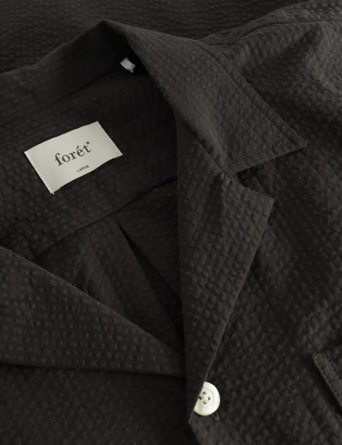 Fort Shirts HUSH SS SHIRT Washed Black 8211 Men
