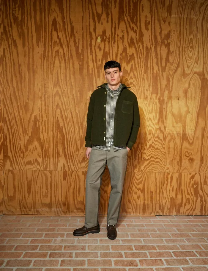 Fort Shirts IVY WOOL OVERSHIRT Dark Moss 8211 Men Fort Shirts IVY WOOL OVERSHIRT Dark Moss 8211 Men